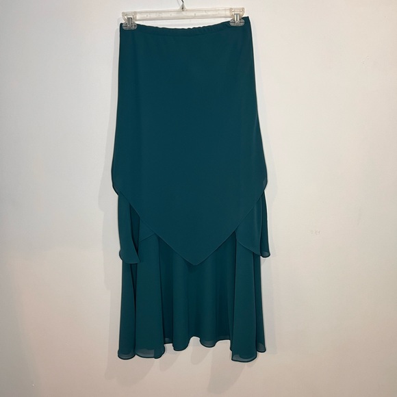 Florentine Soirée Flowing Teal Skirt Set - Picture 11 of 11